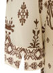 Robe avec imprim&eacute; ornemental et col &agrave; volants, Beige, Packshot image number 3