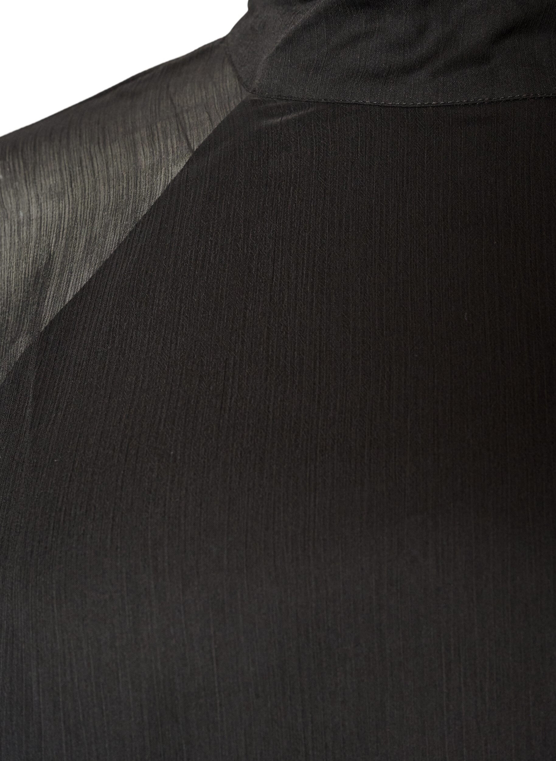 ZizziRobe mi-longue en mousseline avec cape transparente, Noir, Packshot image number 2