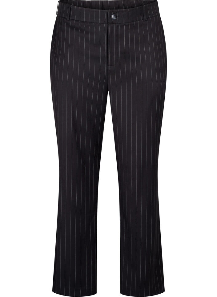 Pantalons à rayures fines, Black W. Pinstripe, Packshot image number 0