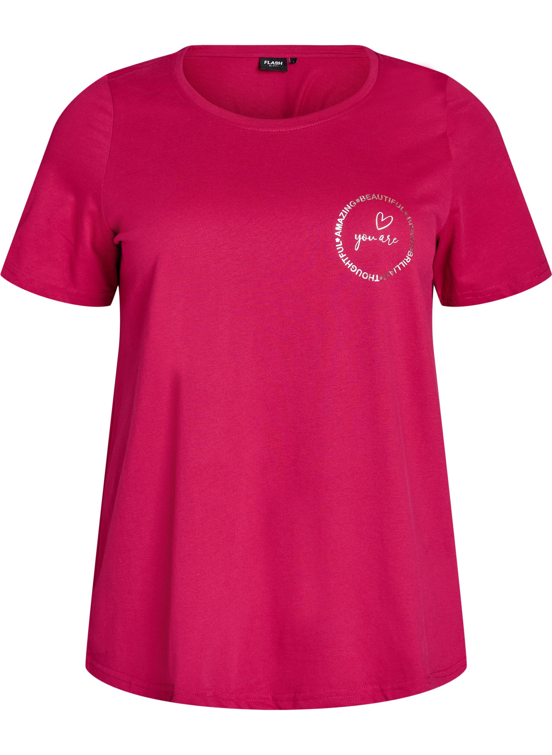 ZizziT-shirt imprim&eacute;, Bordeaux, Packshot image number 0