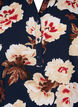 Blouse &agrave; manches courtes et encolure en V , Bleu, Packshot image number 2