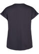 T-shirt &agrave; manches courtes en m&eacute;lange de coton, Gris anthracite, Packshot image number 1