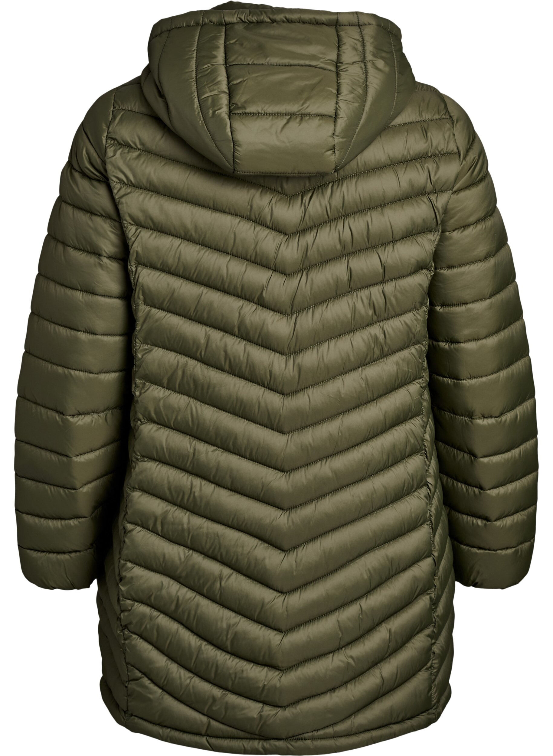 ZizziVeste l&eacute;g&egrave;re avec poches et capuche amovible., Vert fonc&eacute;, Packshot image number 1