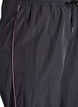 Leichte Hose mit Kontrastpaspeln und hoher Taille, Schwarz, Packshot image number 2