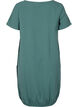Robe en coton &agrave; manches courtes, Vert fonc&eacute;, Packshot image number 1