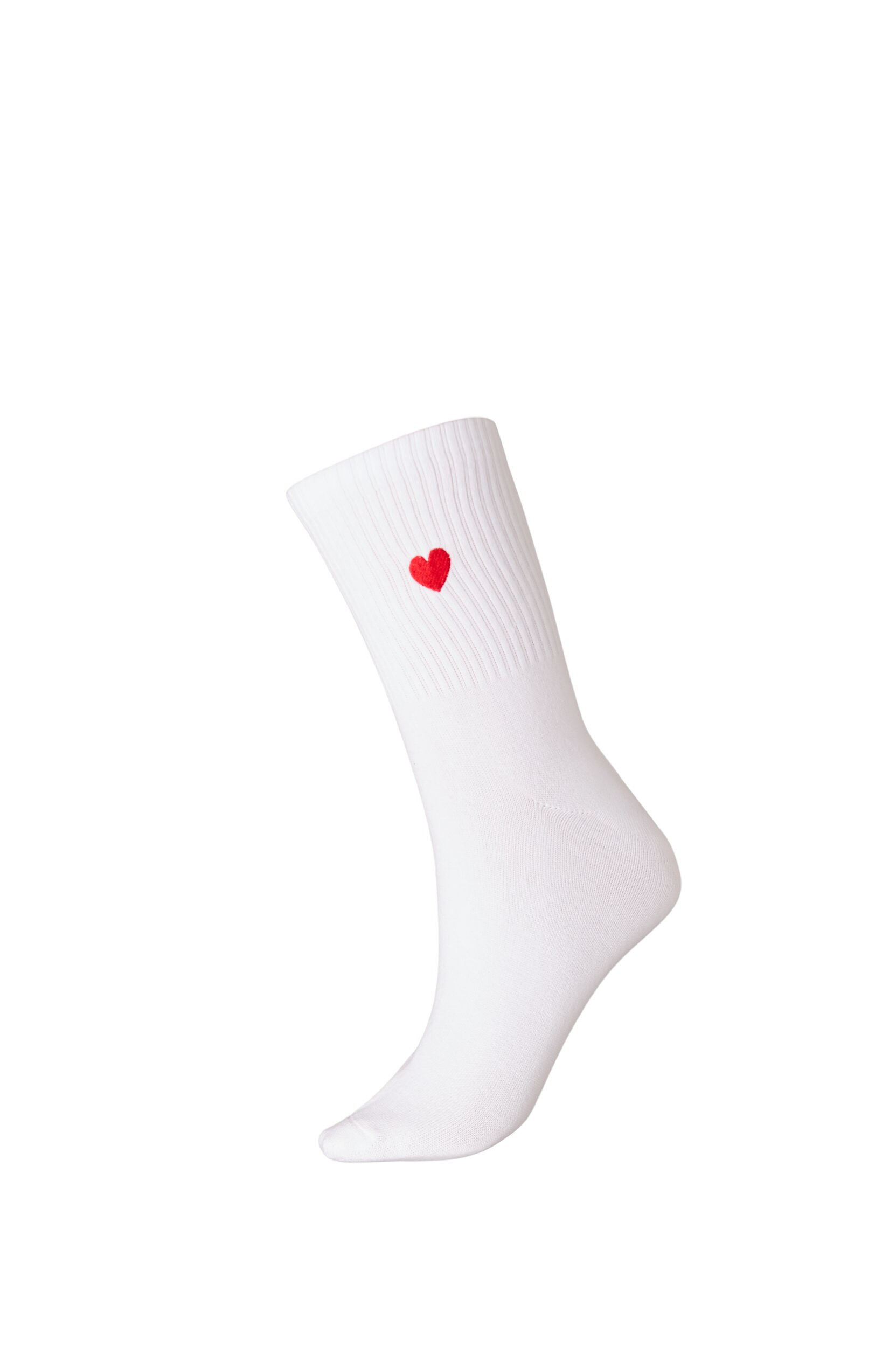 Zizzi Socken aus Baumwolle mit Mustern, Wei&szlig;, Packshot image number 0