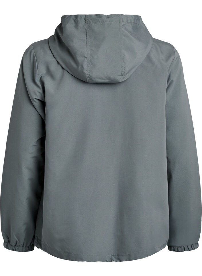 Veste l&eacute;g&egrave;re avec capuche et fermeture &eacute;clair, Vert fonc&eacute;, Packshot image number 1