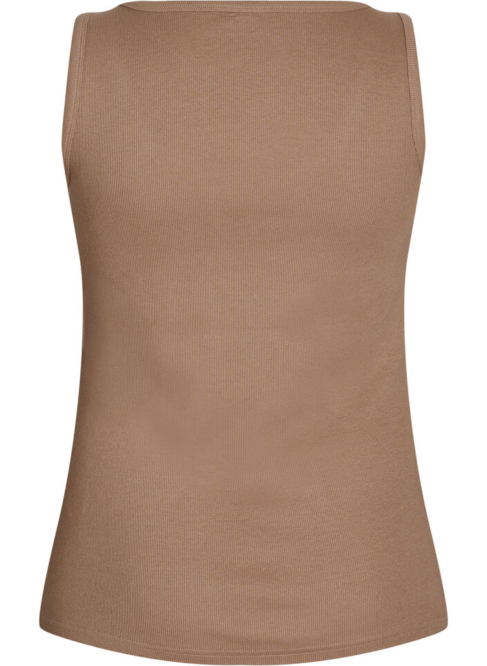 Haut ajust&eacute; avec motif, Marron, Packshot image number 1