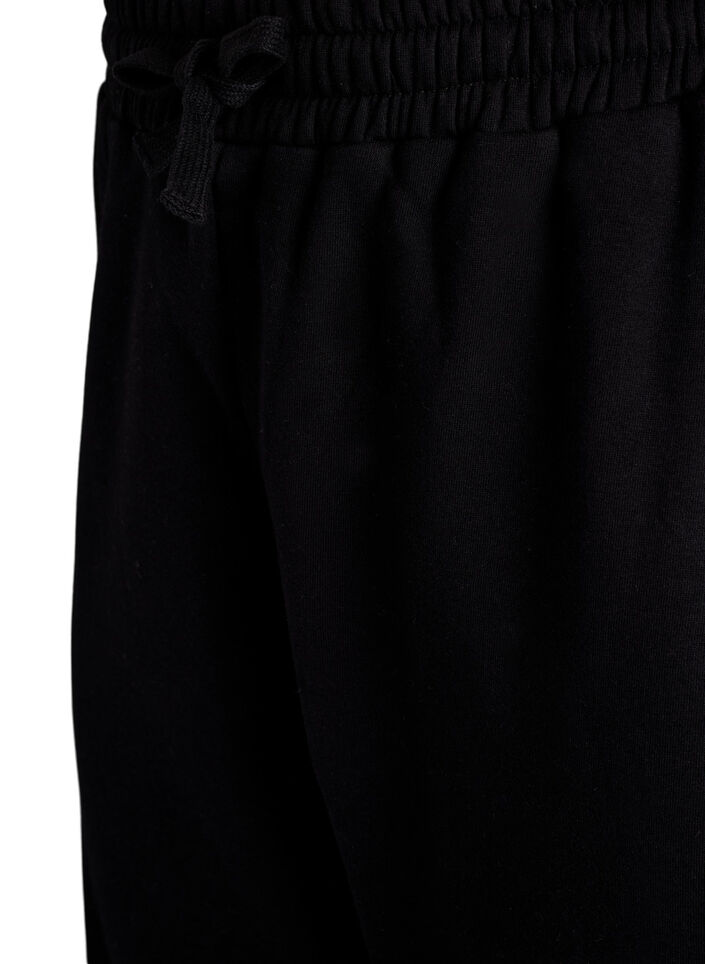 Pantalon cargo en mati&egrave;re douce et confortable, Noir, Packshot image number 2