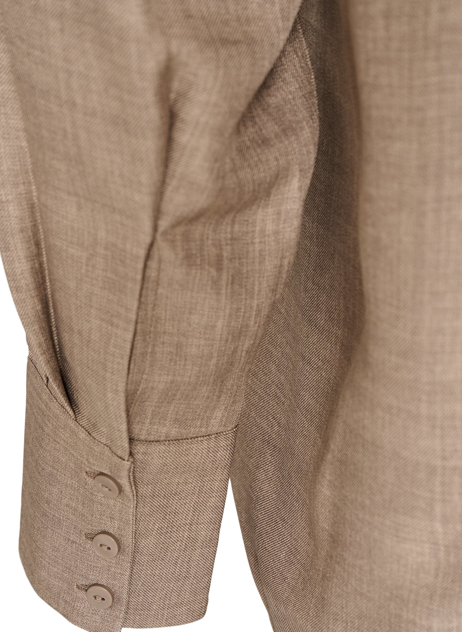 ZizziLockere Bluse mit V-Ausschnitt, Braun, Packshot image number 3