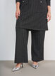 Pantalon &agrave; coupe droite en boucl&eacute;, Noir, Model image number 2
