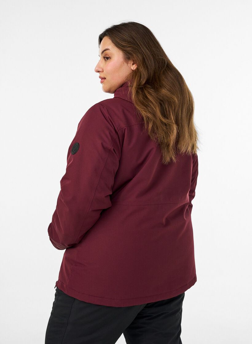 Funktioneller Ski-Anorak mit Kapuze, Rot, Model image number 2