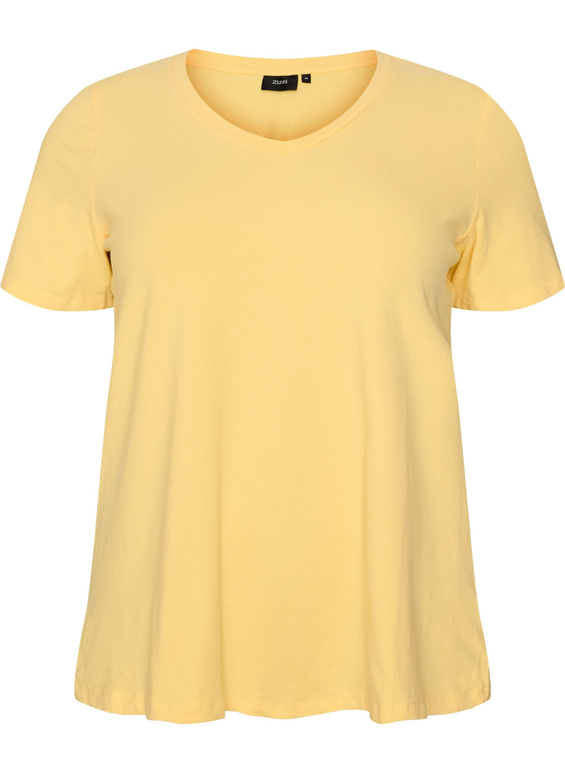 Einfarbiges basic T-Shirt aus Baumwolle