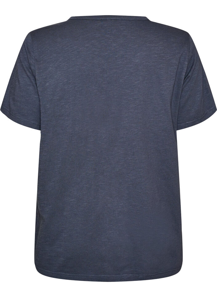 T-Shirt mit Knopfleiste, Grau, Packshot image number 1