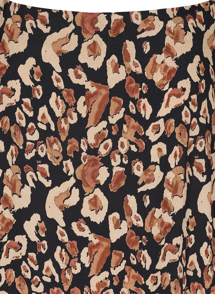 Midikleid aus Viskose mit dünnen Trägern, Leo AOP, Packshot image number 2