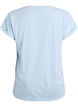 Kurz&auml;rmeliges T-Shirt aus Baumwollmischgewebe, Blau, Packshot image number 1