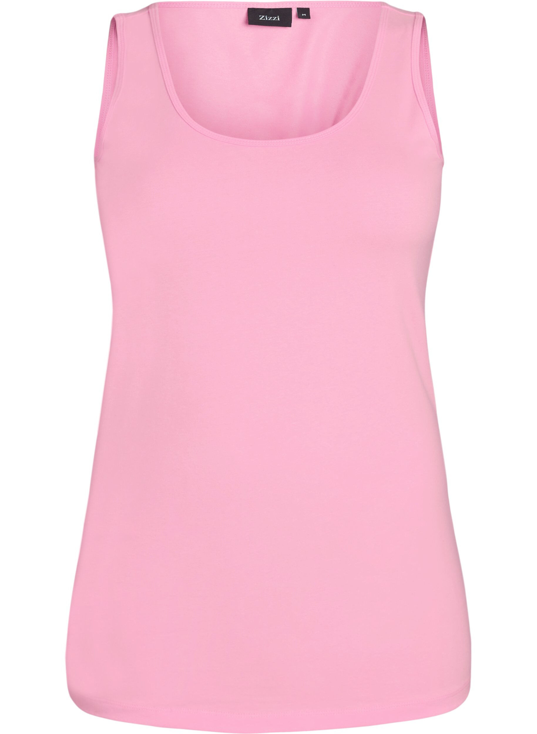 ZizziHaut Basic uni en coton, Rose, Packshot image number 0