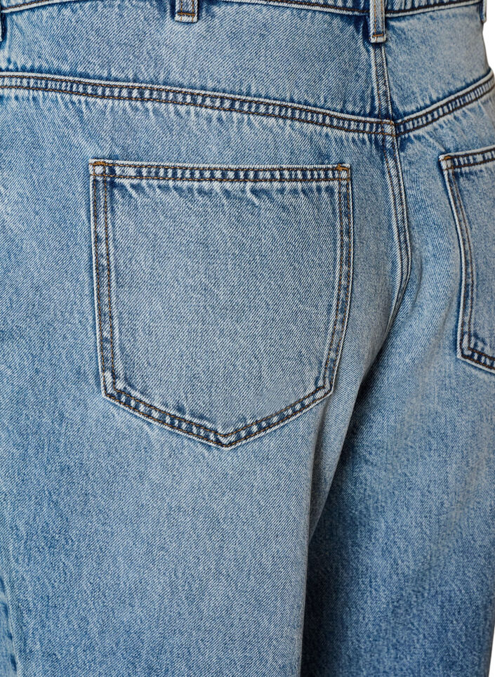 Kiana Straight-Fit-Jeans mit hoher Taille, Blau, Packshot image number 3