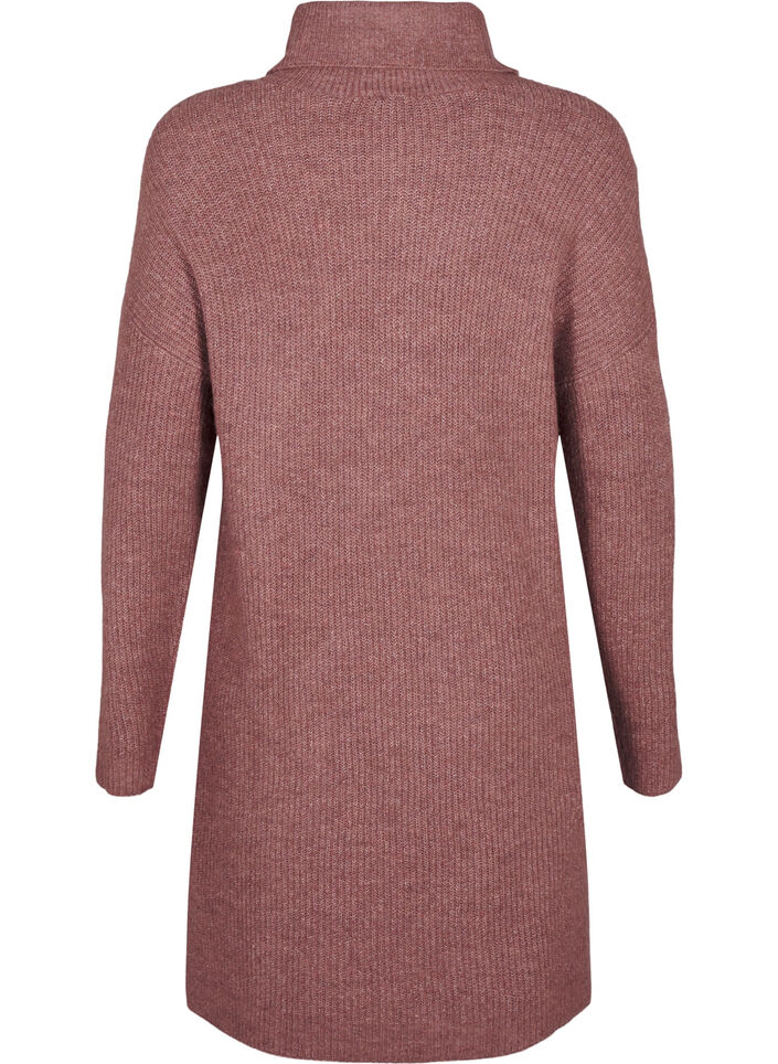 FLASH - Strickkleid mit Rollkragen, Rot, Packshot image number 1