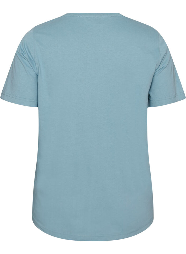 T-Shirt mit Print, Blau, Packshot image number 1