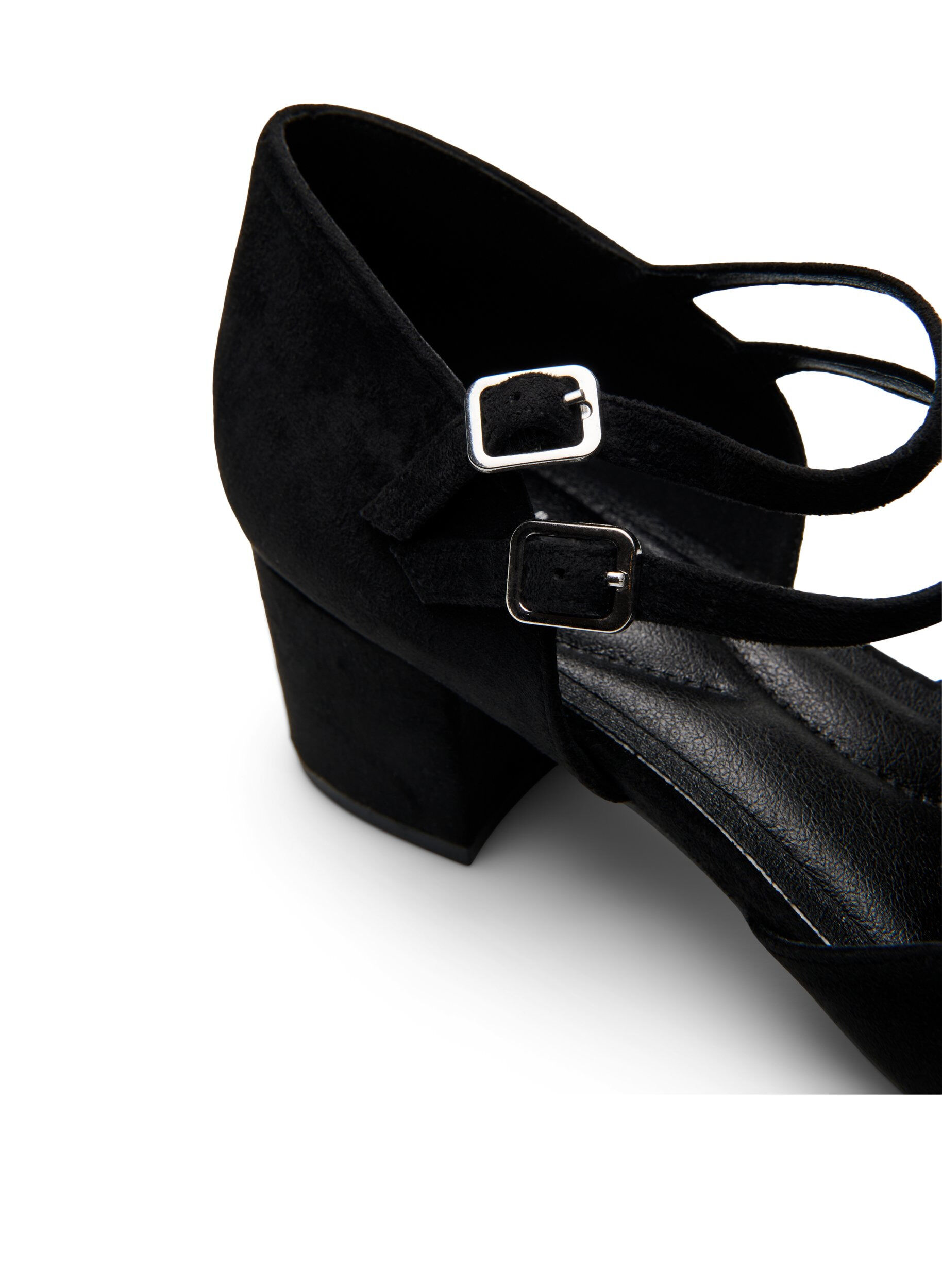 Zizzi Extra-Weite - Pumps mit doppelten Riemen, Schwarz, Packshot image number 3