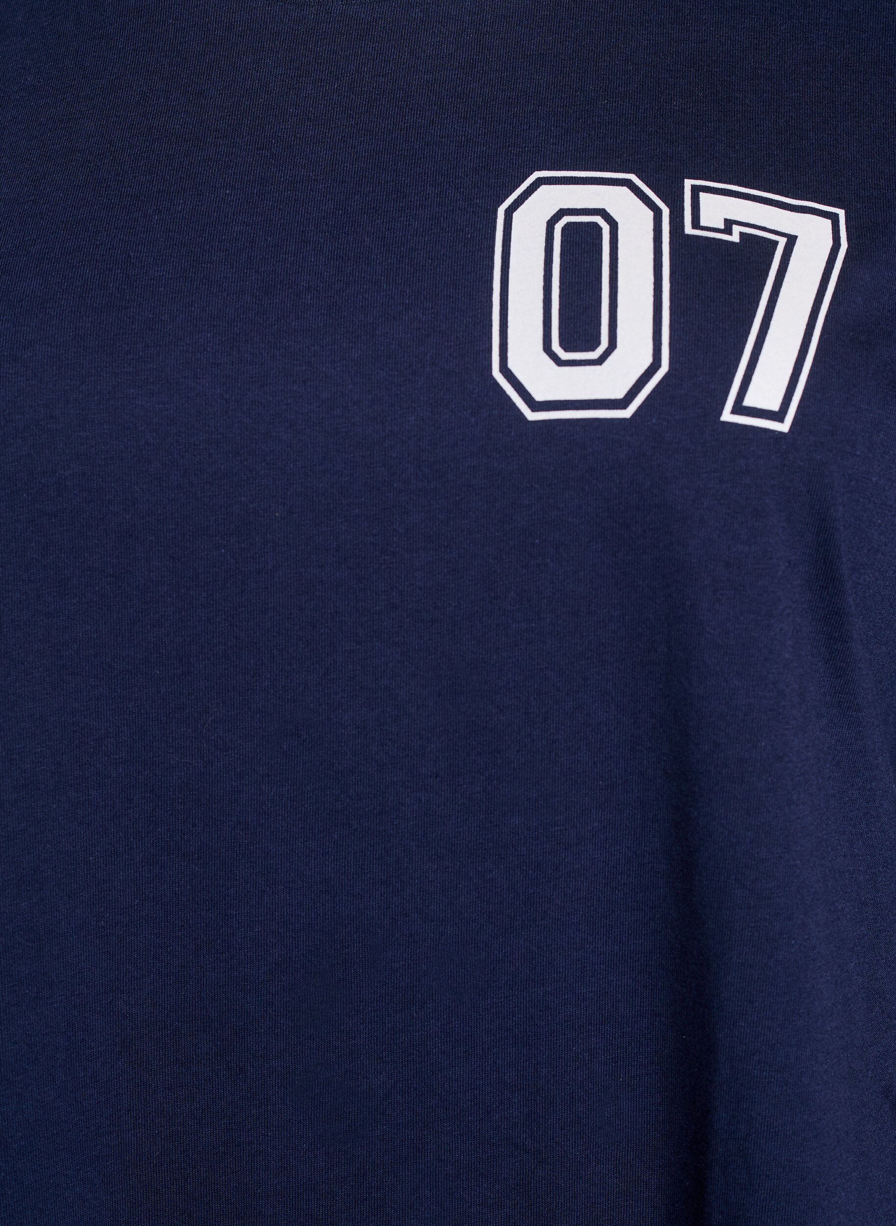 Zizzi Sportliches T-Shirtkleid aus Baumwolle, Blau, Packshot image number 2