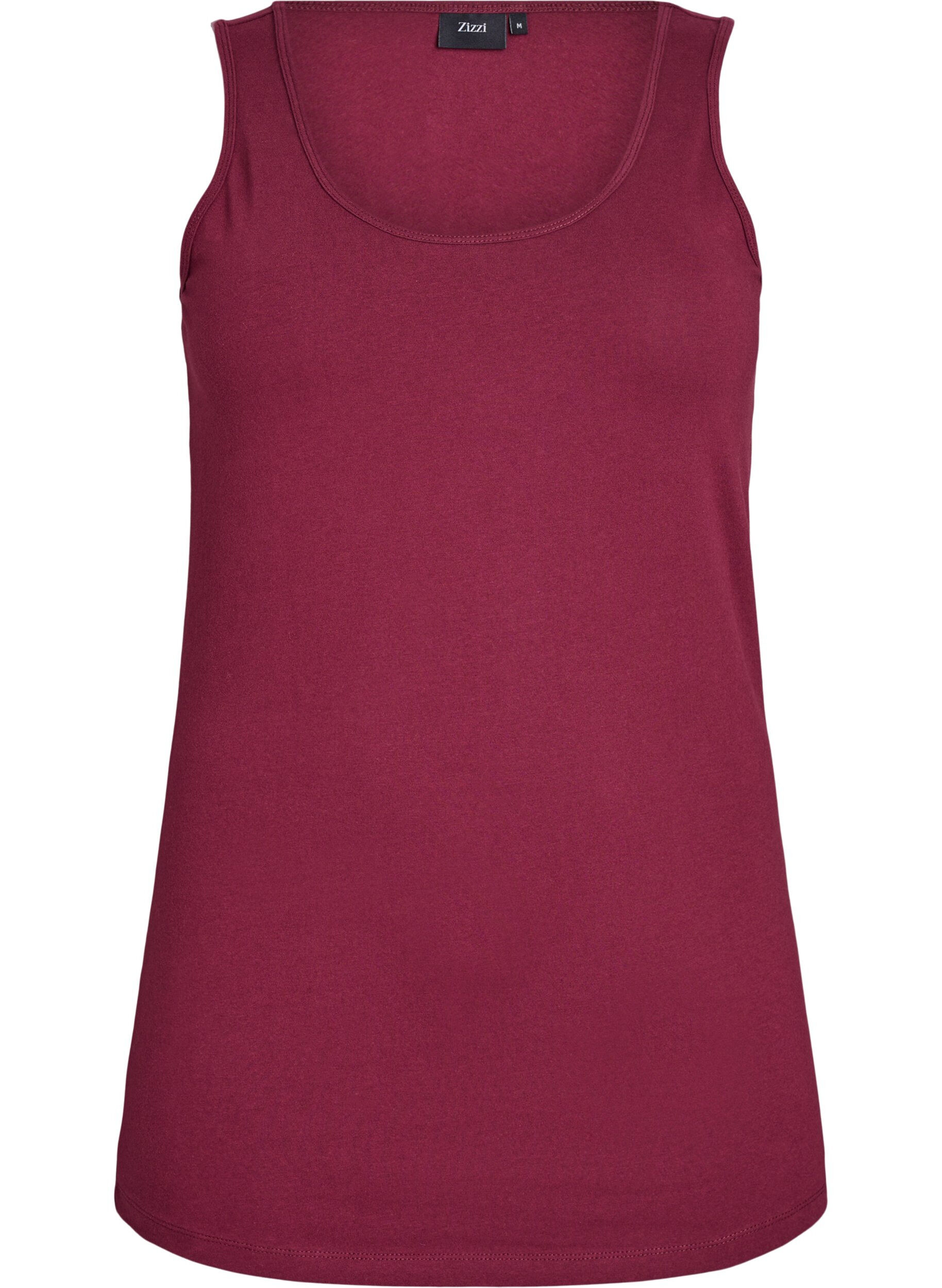 Top basic uni en coton