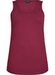 Top basic uni en coton, Bordeaux fonc&eacute;, Packshot image number 0