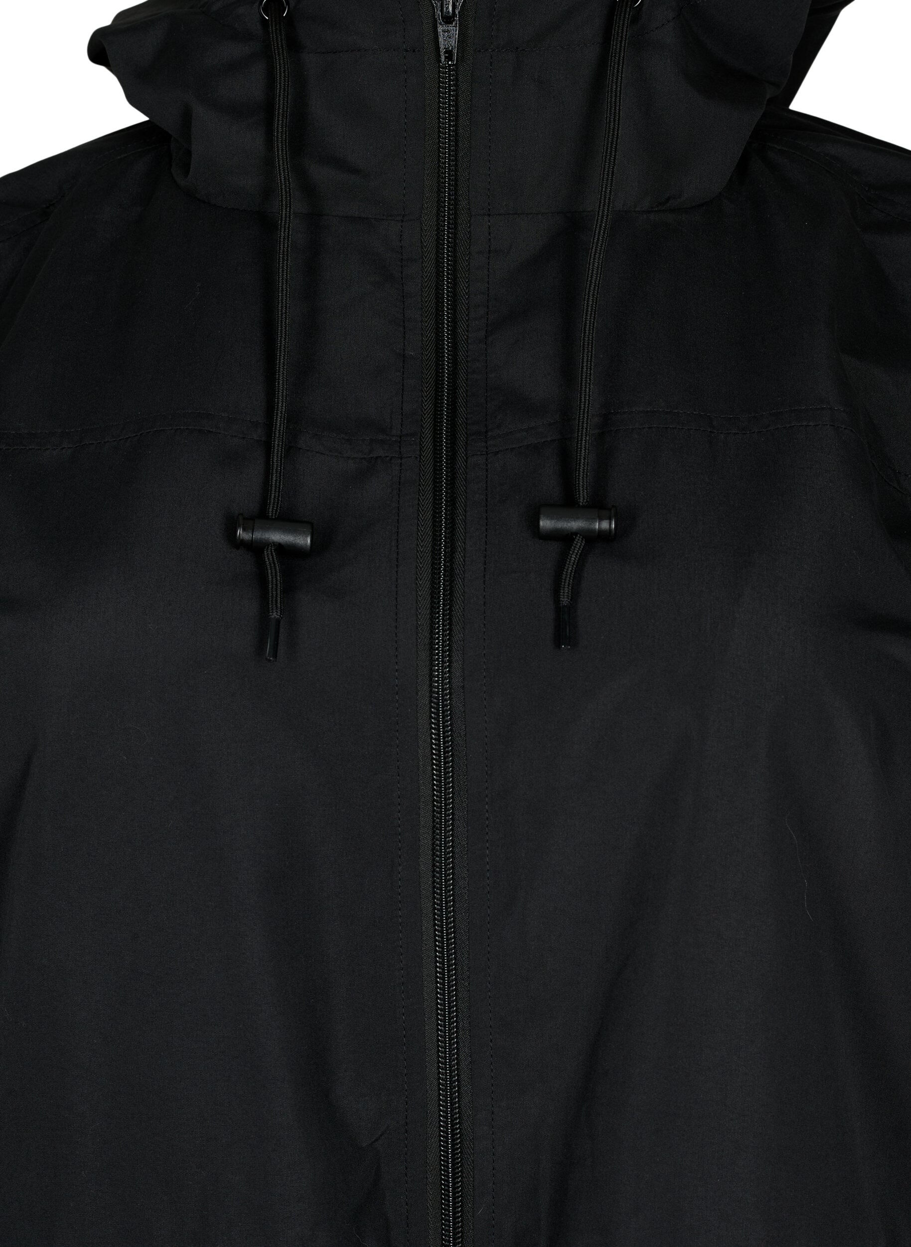 Zizzi FLASH - Parka imperm&eacute;able avec capuche, Black, Packshot image number 2