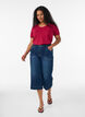 Einfarbiges basic T-Shirt aus Baumwolle, Rot, Model image number 1