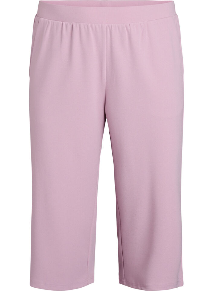 Culotte taille haute &agrave; coupe ample, Rose poudr&eacute;e, Packshot image number 0