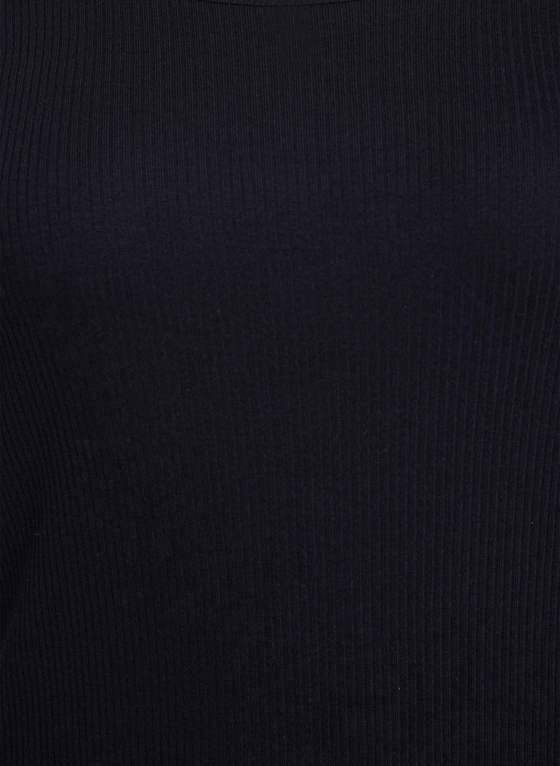 Zizzi Robe maxi en jersey avec manches courtes, Noir, Packshot image number 2