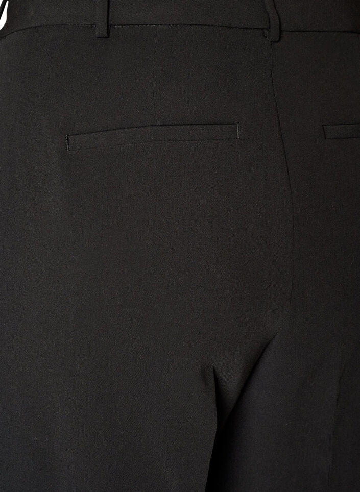 Pantalon tailleur large &agrave; taille haute, Noir, Packshot image number 3