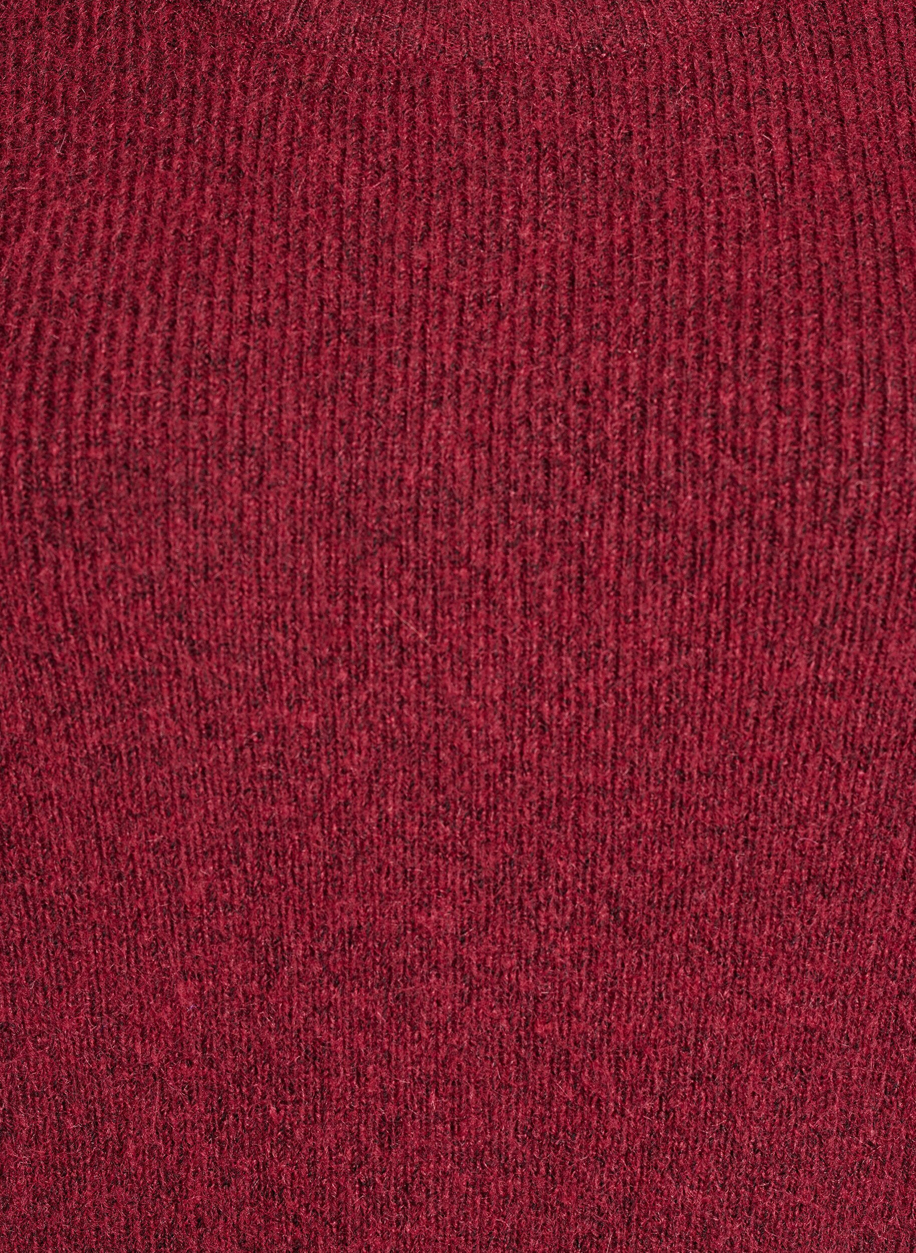 ZizziBlouse en maille chin&eacute;e &agrave; col rond, Bordeaux, Packshot image number 2