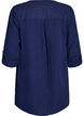 Tunique en mousseline de coton avec broderie anglaise, Bleu, Packshot image number 1
