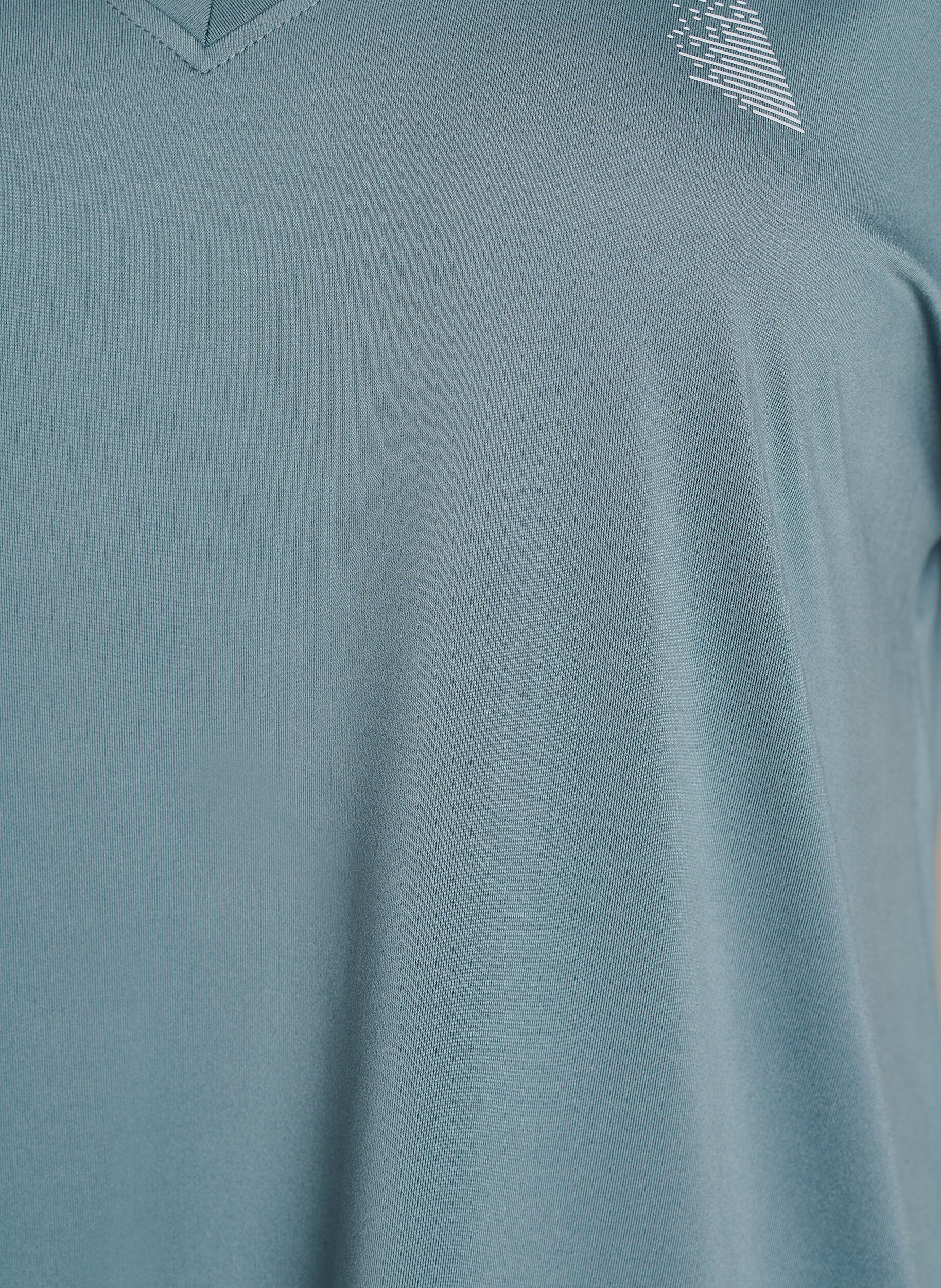 ZizziT-shirt d&rsquo;entra&icirc;nement ample avec col en V, Gris bleut&eacute;, Packshot image number 2