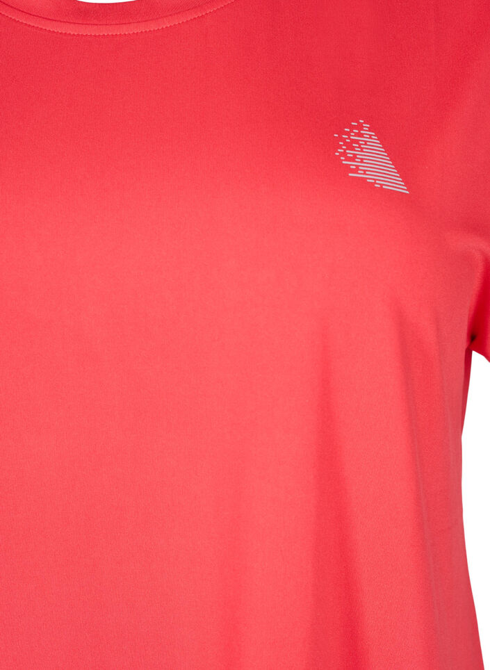 T-shirt de sport uni, Rouge, Packshot image number 2