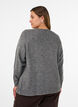 Pull avec n&oelig;ud &agrave; paillettes, Gris, Model image number 2