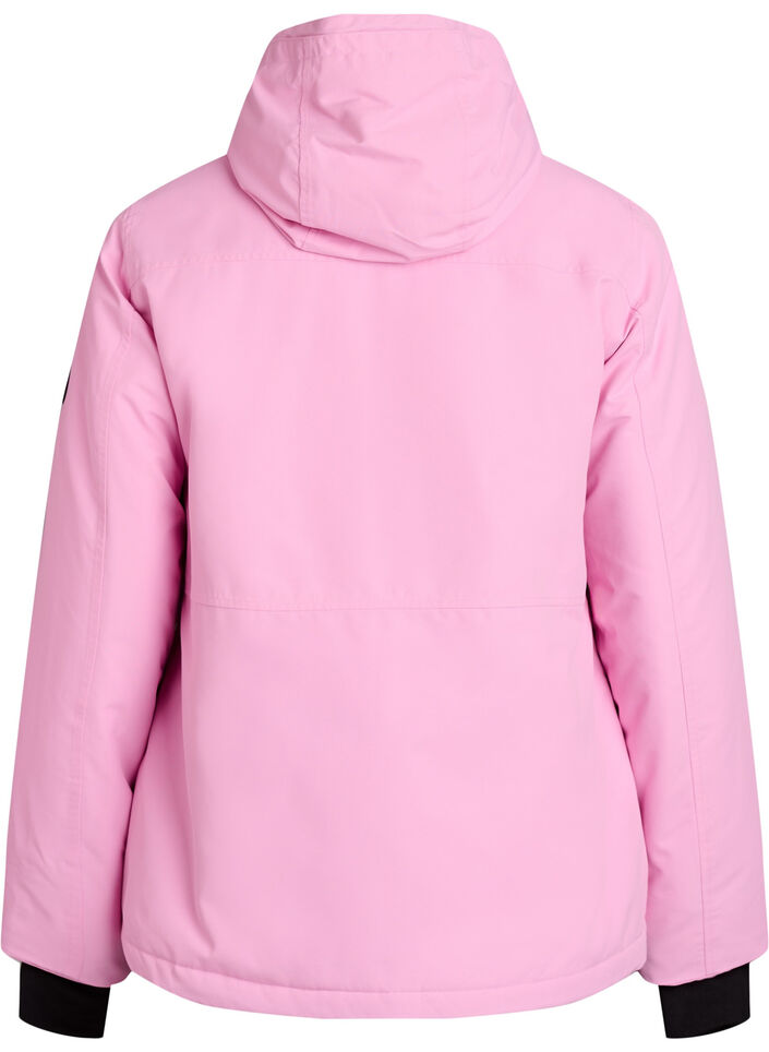 Funktionelle Skijacke mit Kapuze, Pink, Packshot image number 1