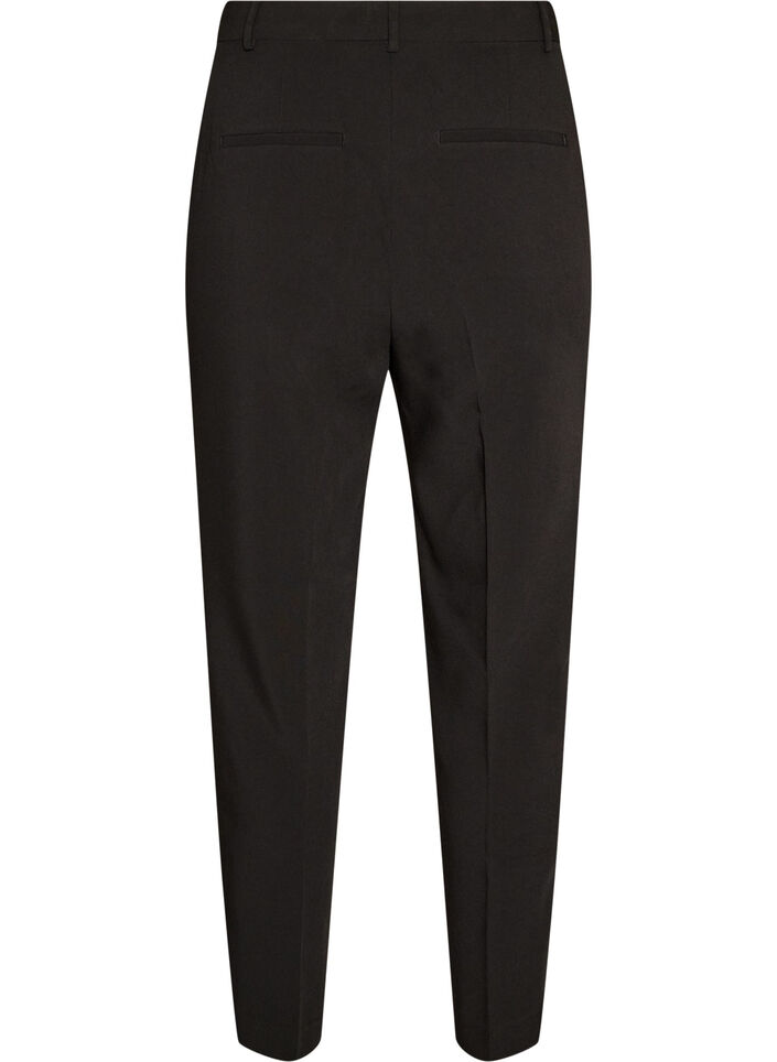 Pantalon de tailleur avec une taille haute et des plis marqu&eacute;s, Noir, Packshot image number 1