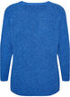 Strickpullover mit diagonalem Muster und Raglan&auml;rmeln, Blau, Packshot image number 1
