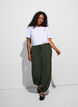 Pantalon balloon taille haute, Vert, Model image number 0
