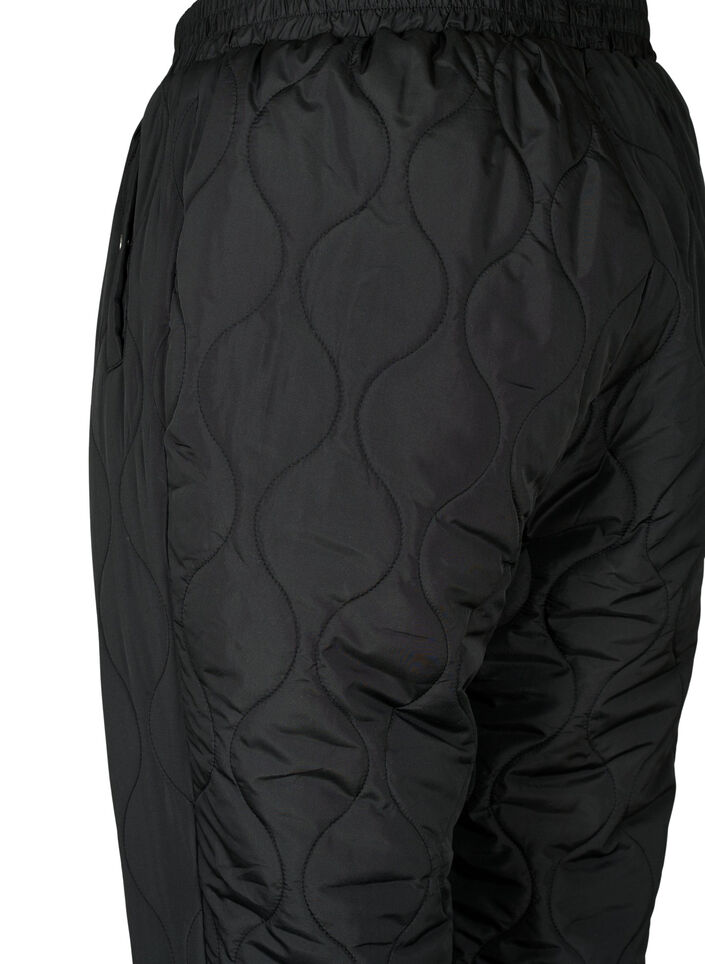 Gesteppte Thermohosen, Black, Packshot image number 3