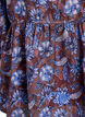 Gebl&uuml;mte Bluse mit R&uuml;schen&auml;rmeln, Braun, Packshot image number 3
