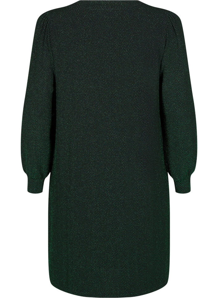 Kleid mit Zickzackmuster und Glitzer, Scarab ZigZagShimmer, Packshot image number 1