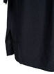 Hemdblusenkleid mit Bindegürtel und langen Ärmeln, Schwarz, Packshot image number 3