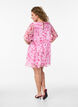 Kurzes Kleid in Chiffon-Optik mit Blumenprint und Volantlagen, Pink, Model image number 2