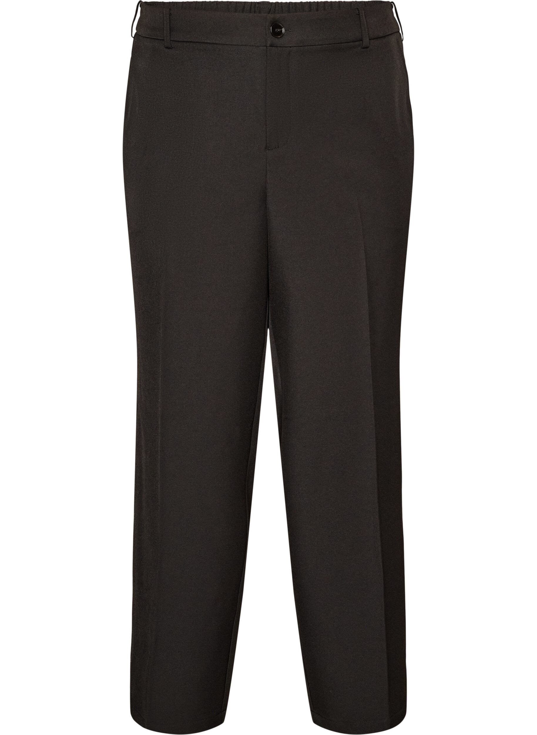 ZizziHoch taillierte Hose mit geraden Beinen, Schwarz, Packshot image number 0