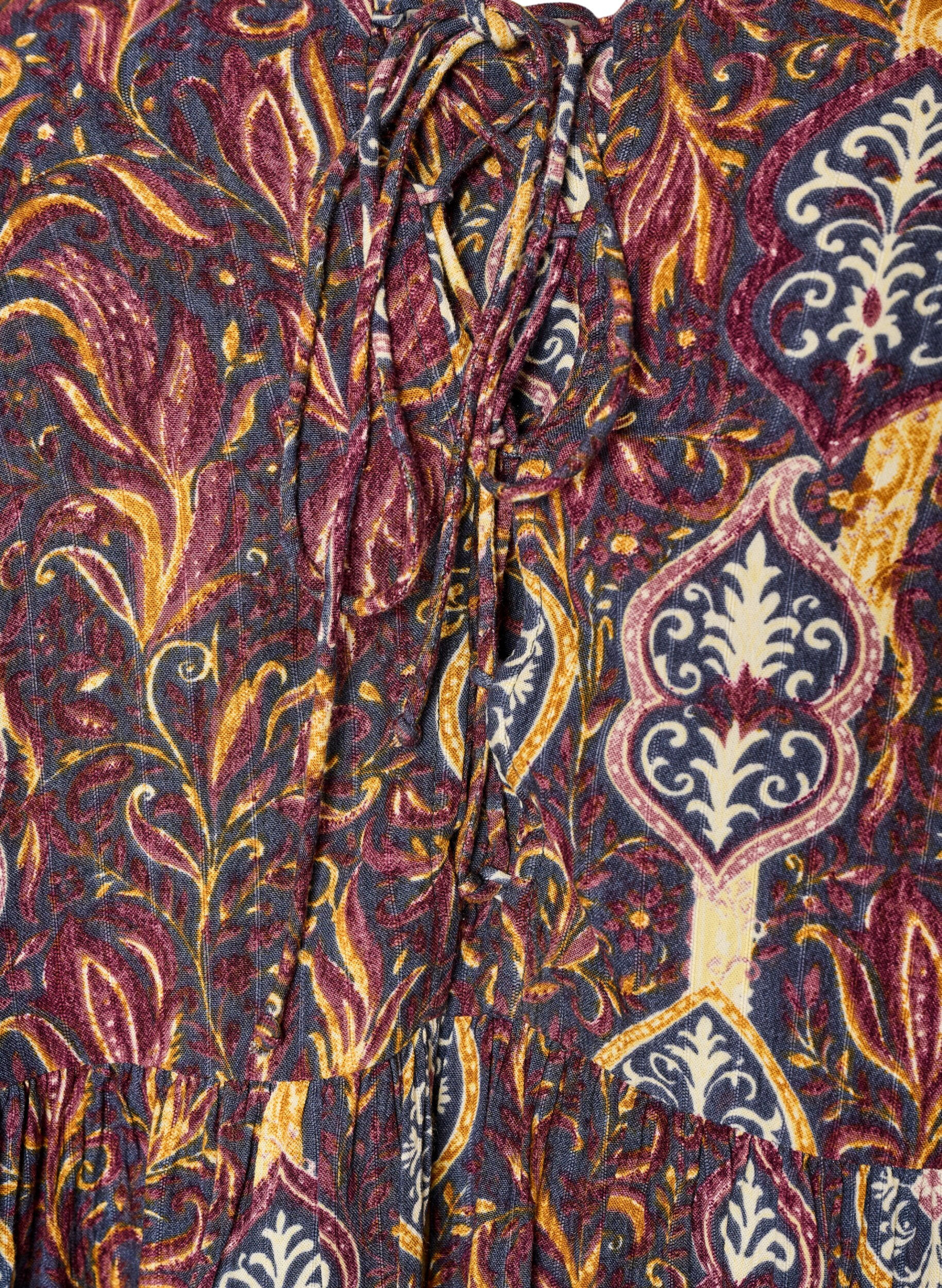 ZizziBluse mit Paisleymuster und Spitzendetails, Lila, Packshot image number 2
