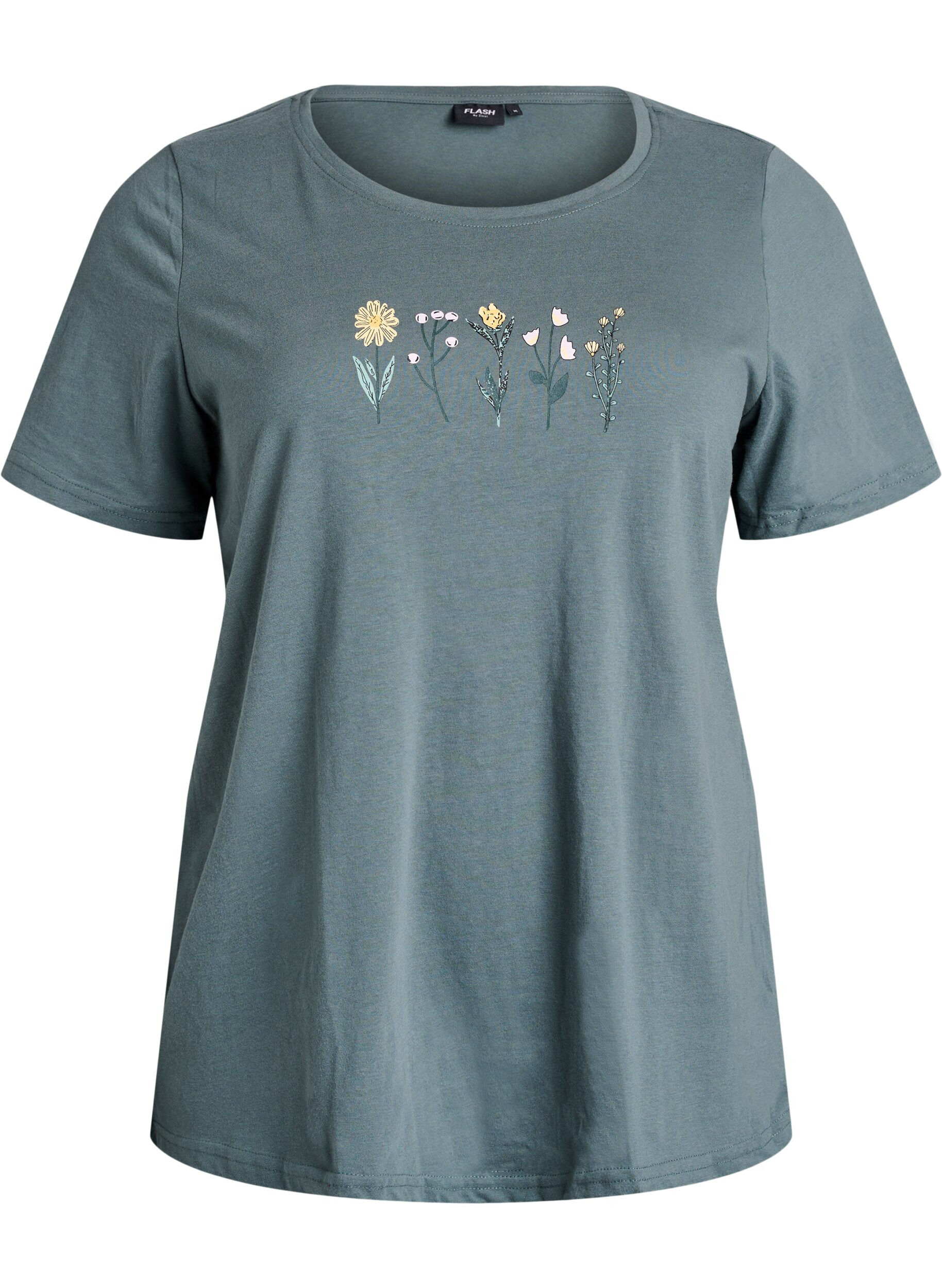 Zizzi FLASH &ndash; T-shirt avec motif, Vert clair, Packshot image number 0